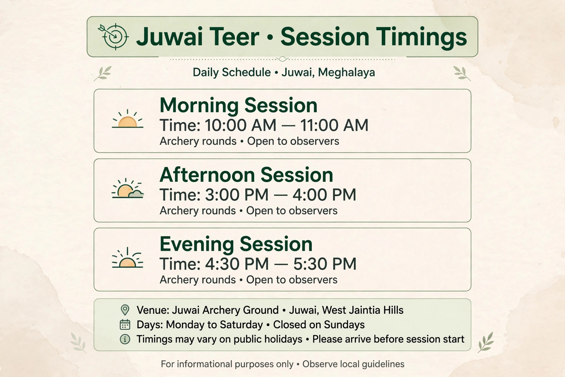 Juwai teer result timing schedule for daily draws