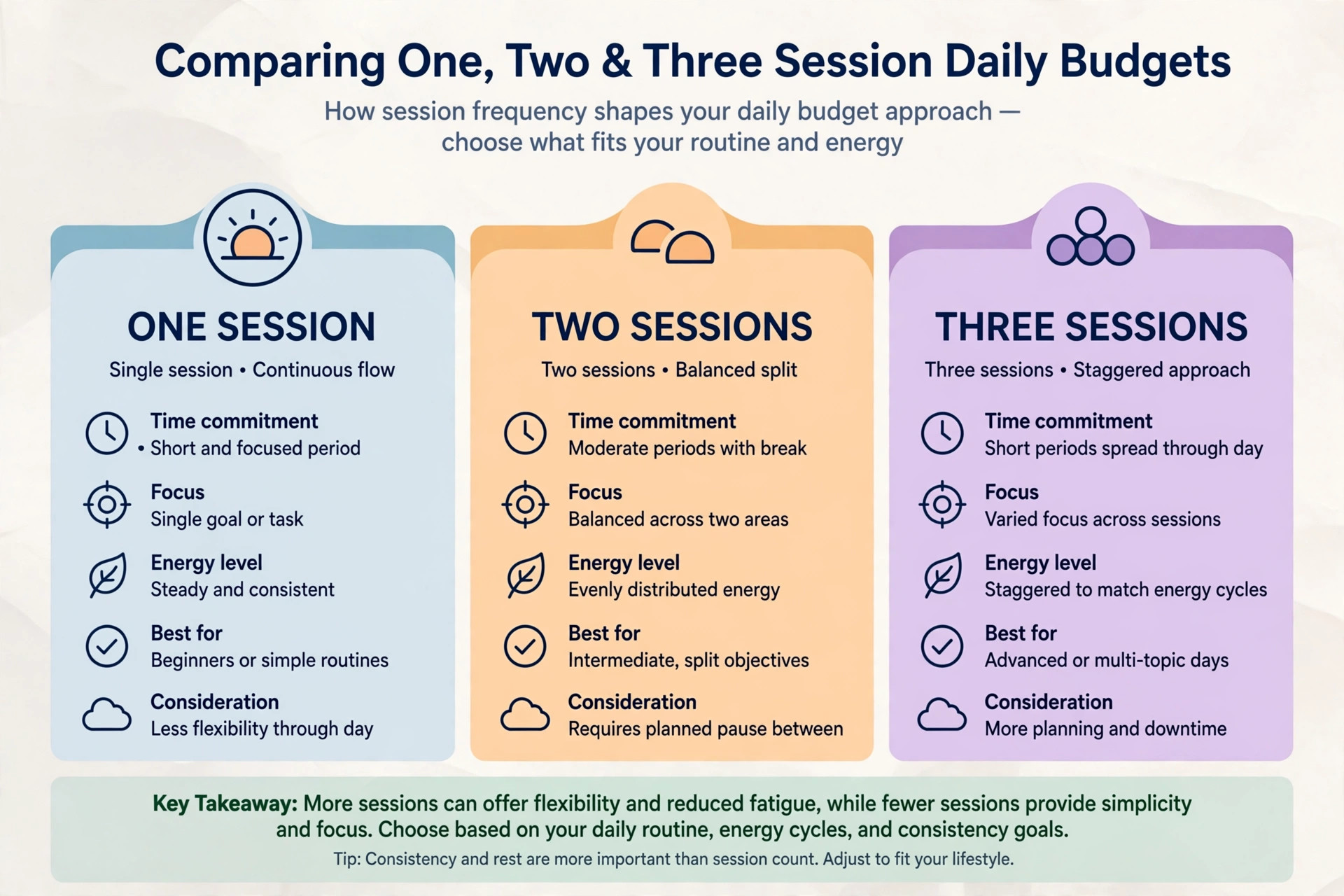 Budget models for playing one two or three teer sessions daily